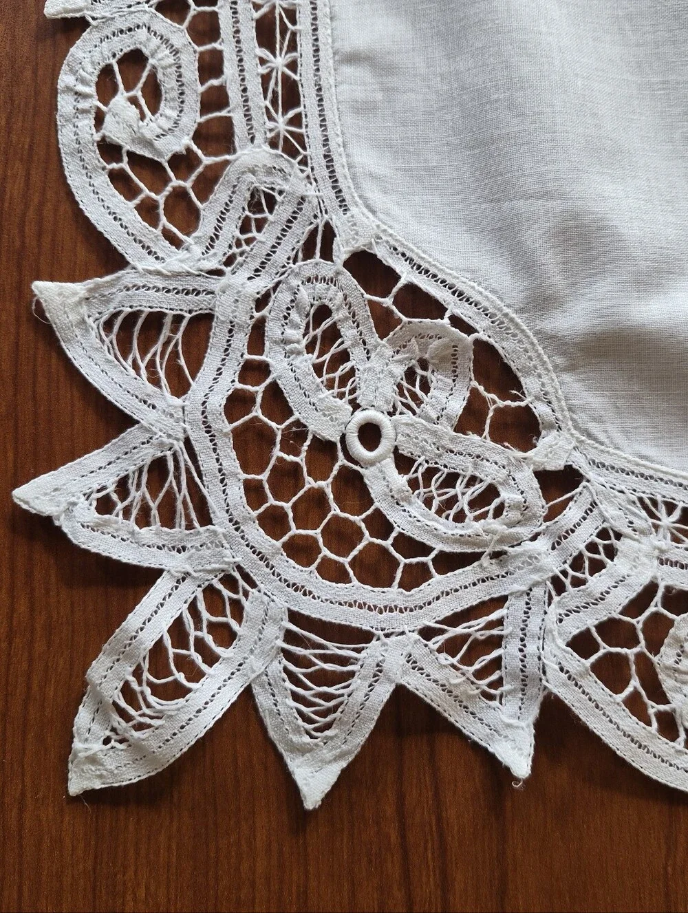 3 - Vintage Battenburg Doily Placemat Cottagecore Victorian Farmhouse Old World